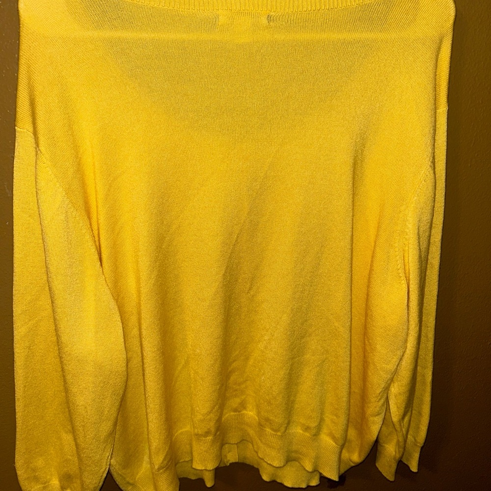 Yellow Button-Up Sweater - Picture 2 of 4